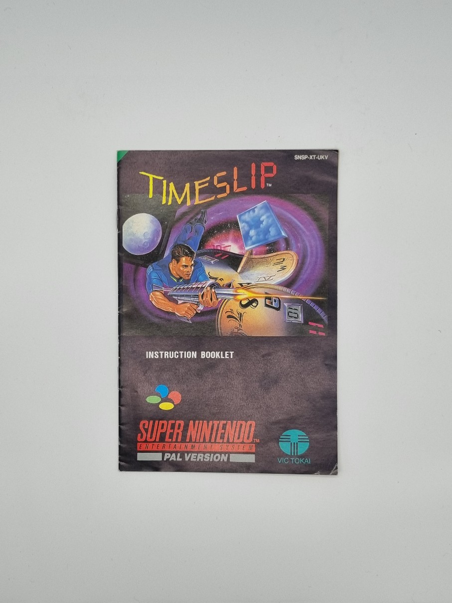 Time Slipsnes Label Timeslip SNES Handleiding - Gamebros