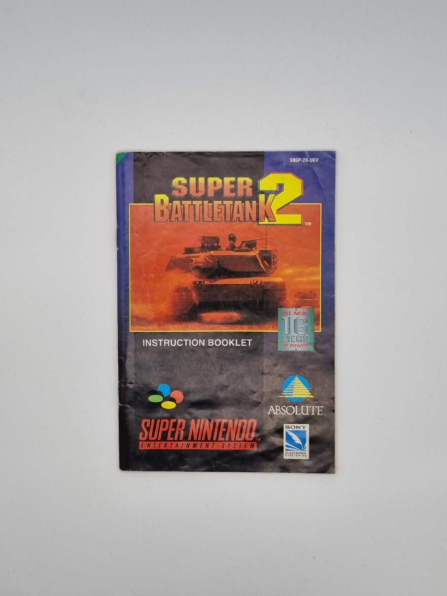 Super Battle Tank 2 SNES Handleiding - Gamebros