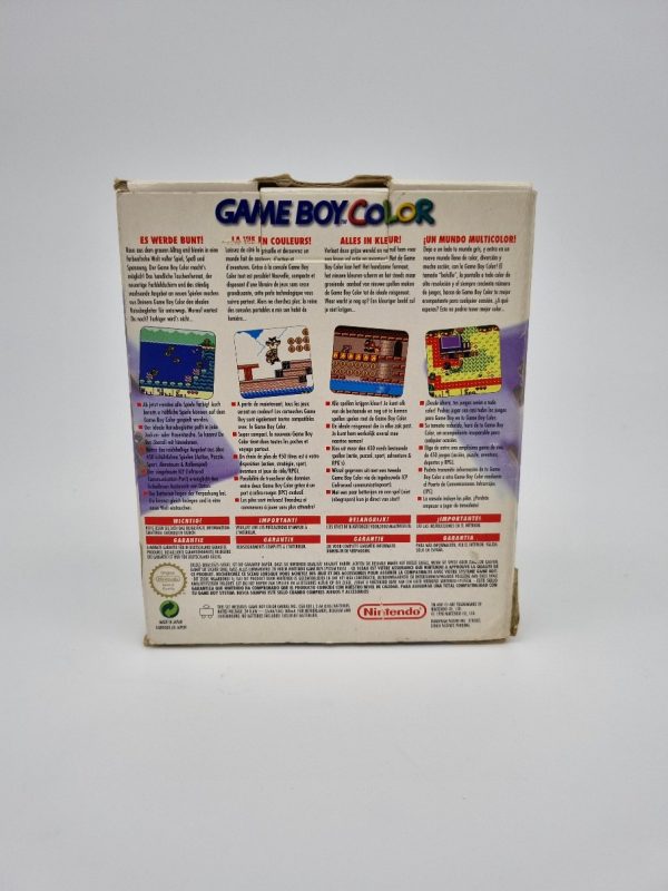 Gameboy Color Atomic Purple (Transparant) Compleet in Doos - Afbeelding 4