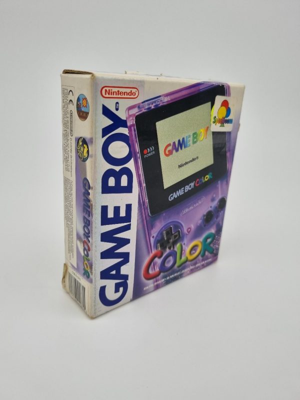Gameboy Color Atomic Purple (Transparant) Compleet in Doos - Afbeelding 3
