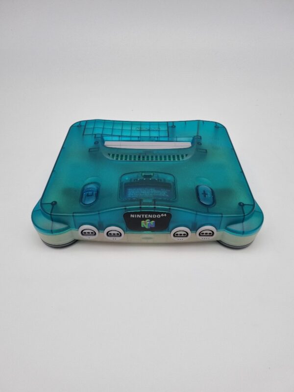 Nintendo 64 Clear Blue met controller & aansluitmateriaal goed - Afbeelding 3