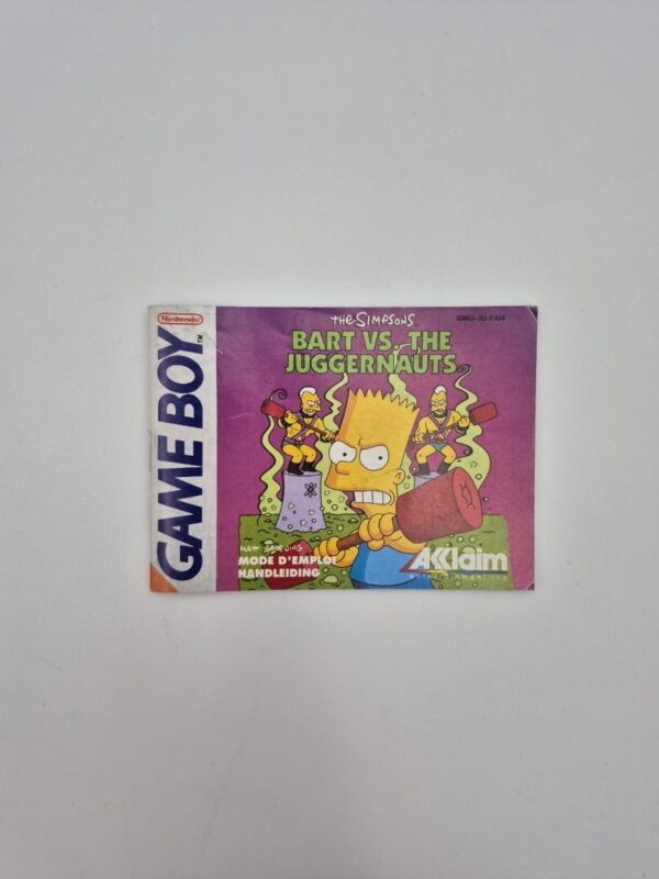 Simpsons Bart vs. the Juggernauts GB Handleiding